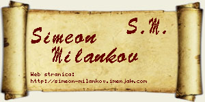 Simeon Milankov vizit kartica